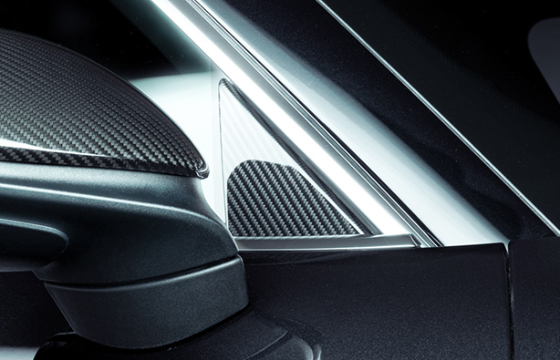 Techart Carbon Fiber Window Triangle Trim : Suncoast Porsche Parts